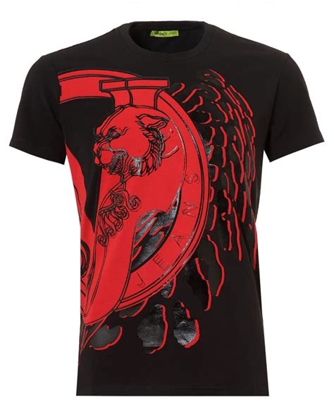 versace animal print t-shirt|versace graphic t shirts.